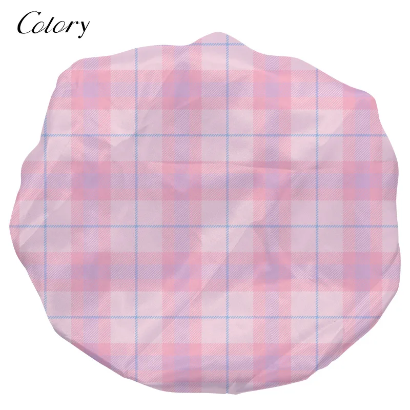 

Colory Water Proof For Braids Caps With Satin Lining Absorbent Shower Cap, Customized color