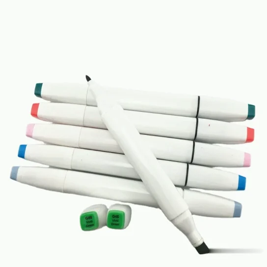 White Marker Dual Tip Permanent Fabric Marker Buy Double Headed