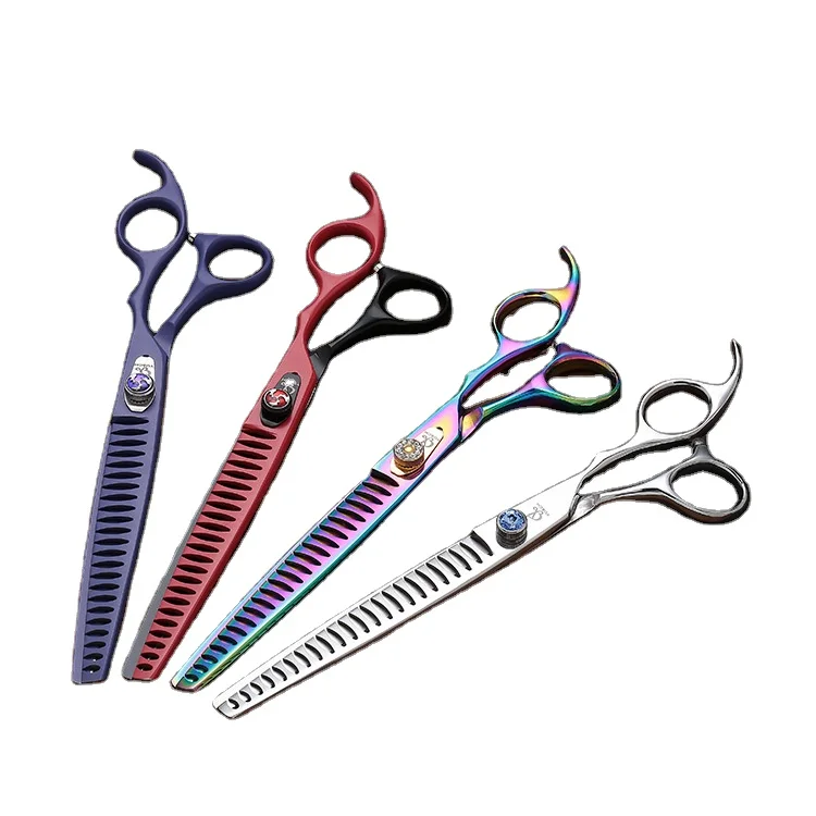 

8 inch Cutting Thinning Shear Kit Pet Fish Bone Thinning Dog Grooming Scissors