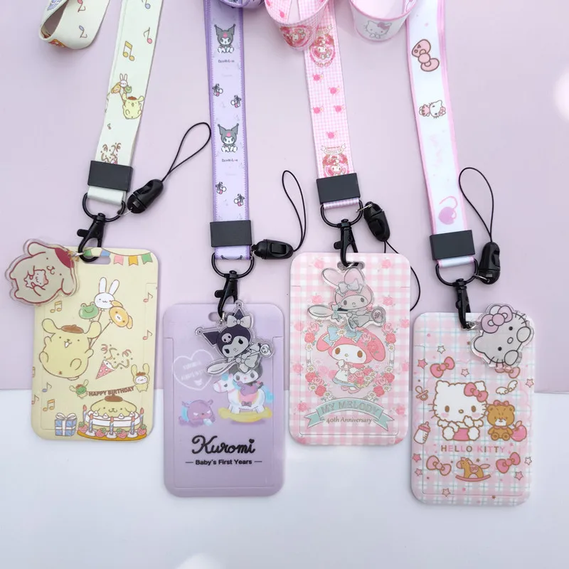 

cartoon student ID badge card BADGE HOLDER plastic cartoon ID card holder Plastic card holder Key Chain with lanyard, As shown in the pictures
