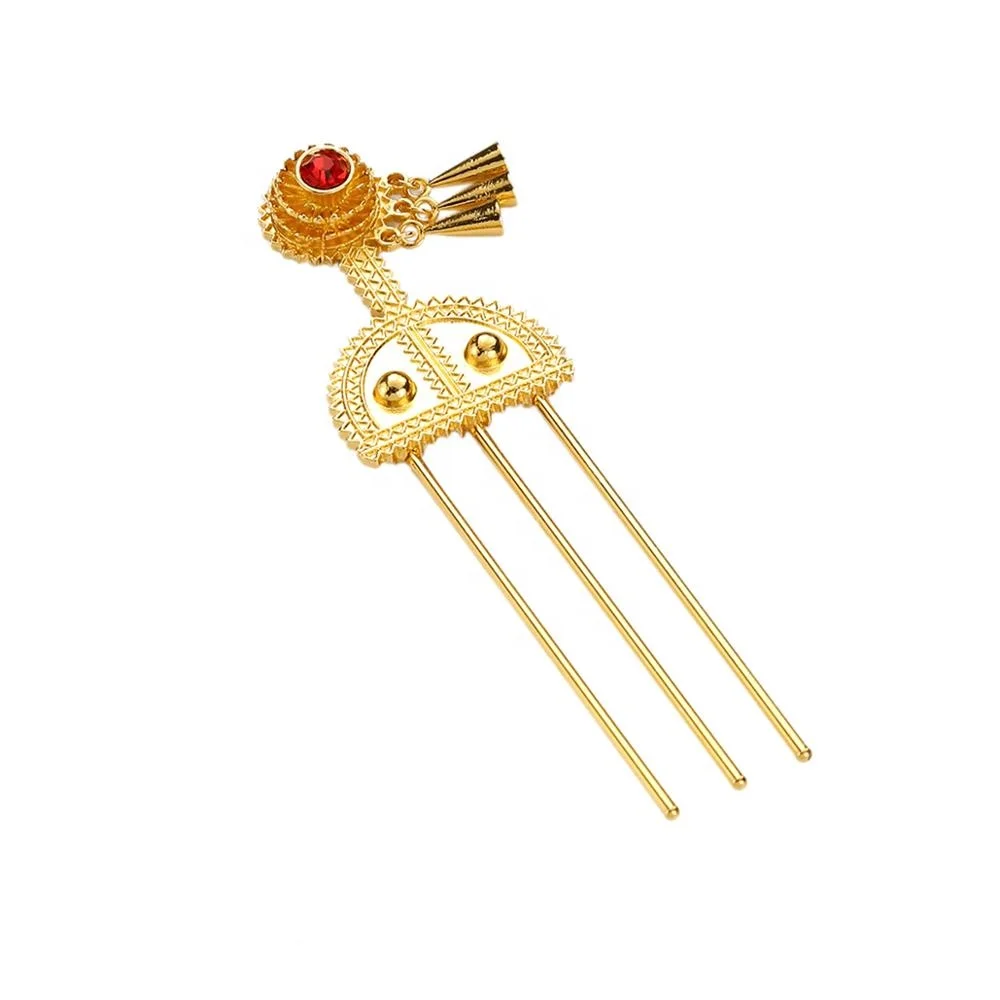 Ethiopian Gold Color Hairpin J