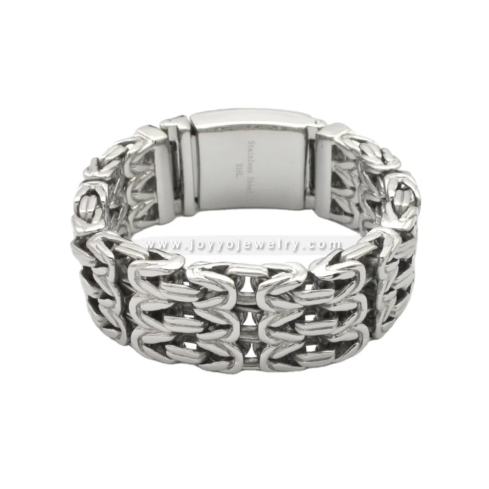 

Fashion weave bracelet stainless steel bracelet men white gold plated picture charm bracelet