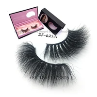 

Mink Lash 25mm 3D Mink Eyelahse Long Luxury 100% Siberian Mink Fur Natural Eyelash Cruelty-Free Fluffy Fake False Eyelash