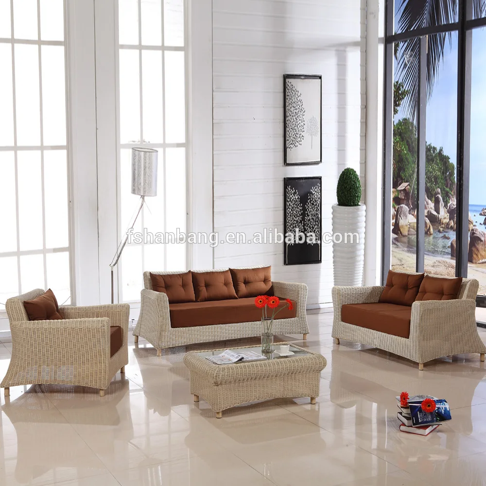 Outdoor 5pcs Rattan Sofa Set Patio Furniture