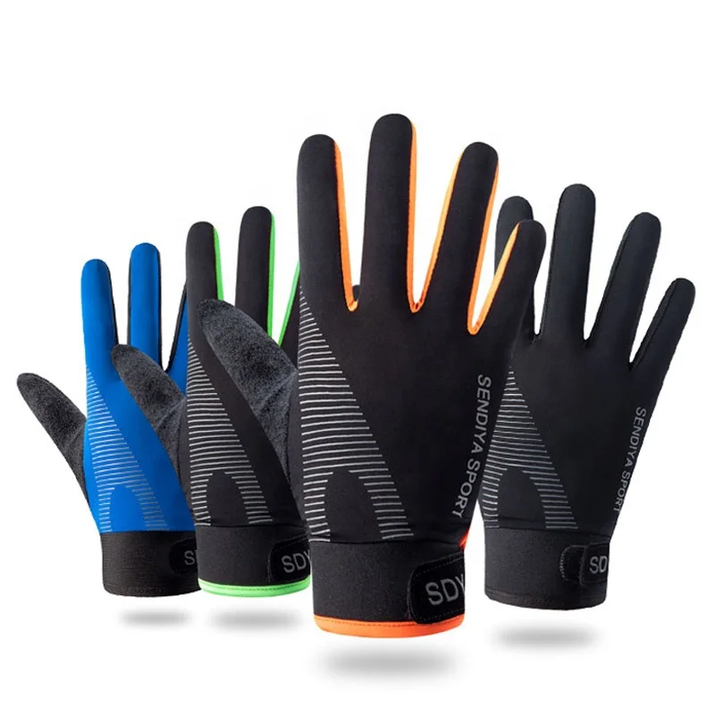 

Ice Silk Cycling Gloves Outdoor Breaking Sports Mens Riding Gloves Universal Motorcycle Racing Vehicle Gloves Touch Screen, 6 colors available