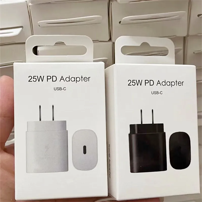 Original 25W Type c Adapter for Samsung Mobile Phone Power Adapter Super Fast Charging TA800/TA845 US EU UK AU Plug