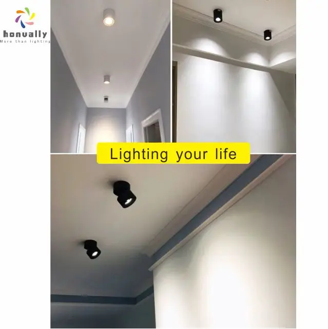 
Reliable Aluminum 9W 10W 12W recessed surface mounted LED light LED track light 