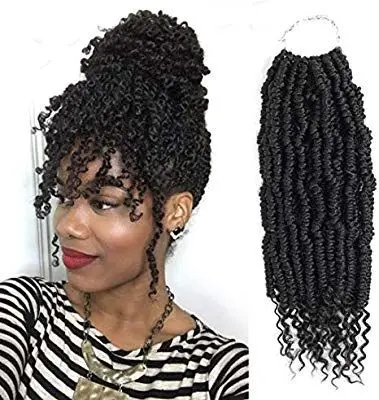 

Bomb Twist Crochet Hair 14 Inch Spring Twist Crochet Braids Pre-looped Mini Passion Twist Braiding Hair Senegalese