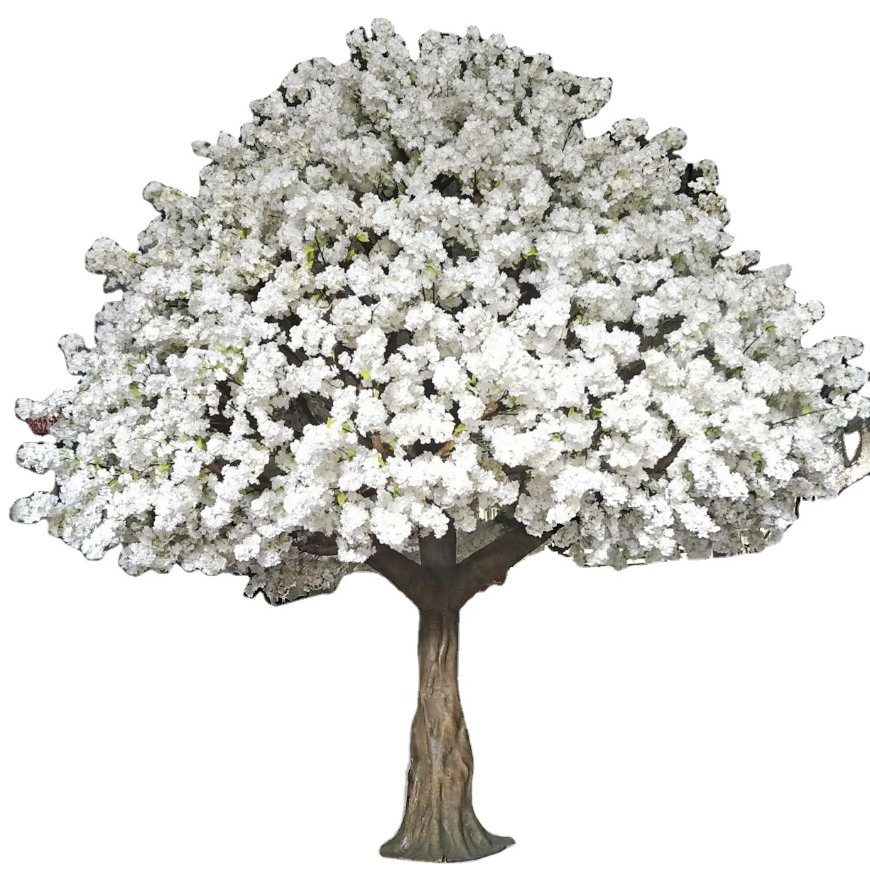 

Wholesale Large Fiberglass Trunk Wedding Table Centerpieces Palnt Trees White Artificial Cherry Blossom Tree
