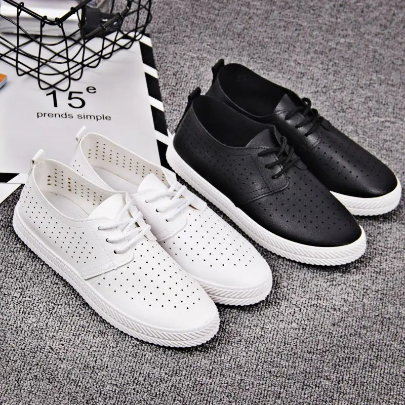 

Summer New Fashion Popular Comfortable Leather With Mesh Ladies Daily Casual Shoes