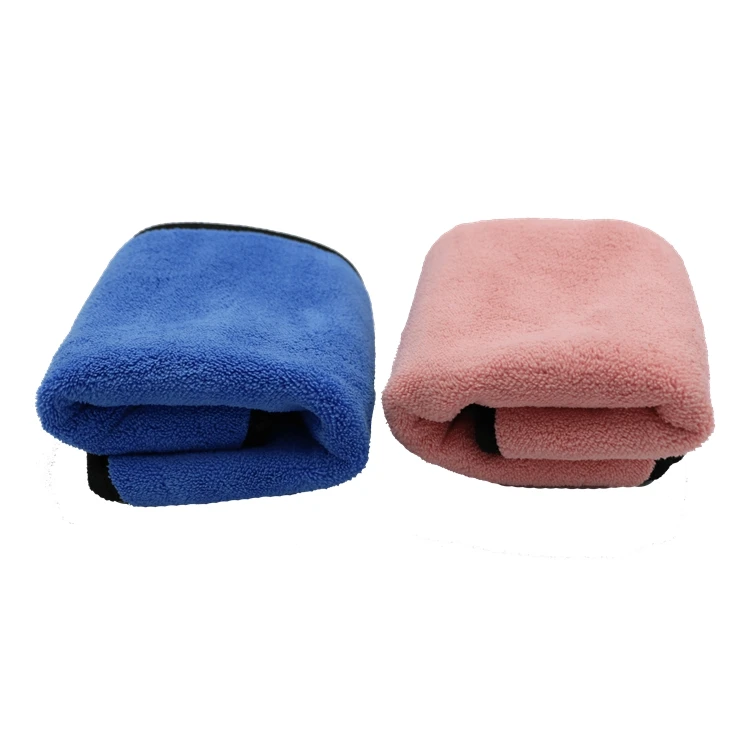 
Logo printing microfiber double-sided car cleaning wash towel 