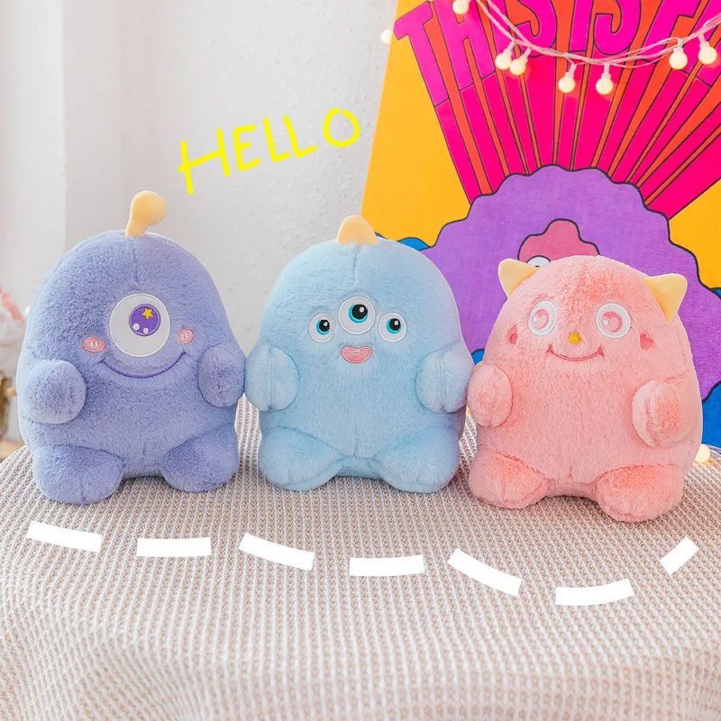 

kawaii New runny little monster plush doll throw pillow plush toy doll cute girl gift little monster stuffed animal toys