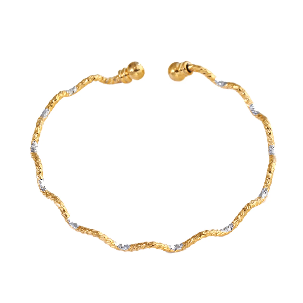 

Dubai Trendy Bangle For Boys Girls 24K Gold Color Ethiopian Charm Bangles Jewelry