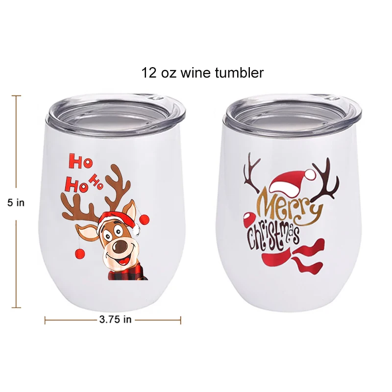 

New products stainless steel stemless sublimation blanks  wine tumbler glass with lids