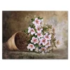 Handmade modern canvas flower flowerpot oil painting for home decoration