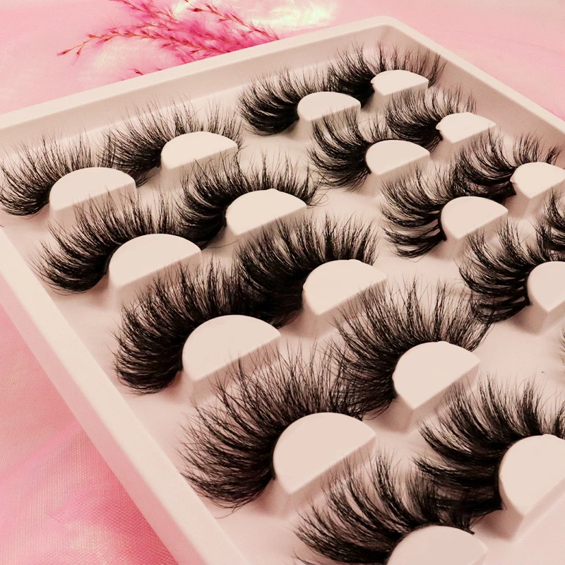 

Private Label Natural 20 Mm 25Mm 3D Faux Mink Eyelashes With Packaging Box