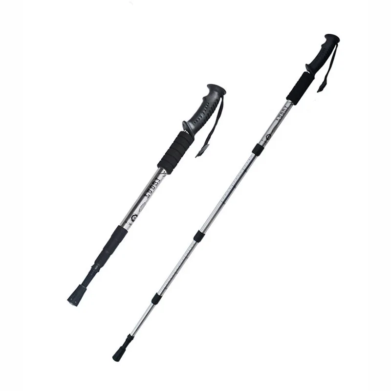 

OEM collapsible folding telescopic walking stick trekking poles foldable 3k, Customized color