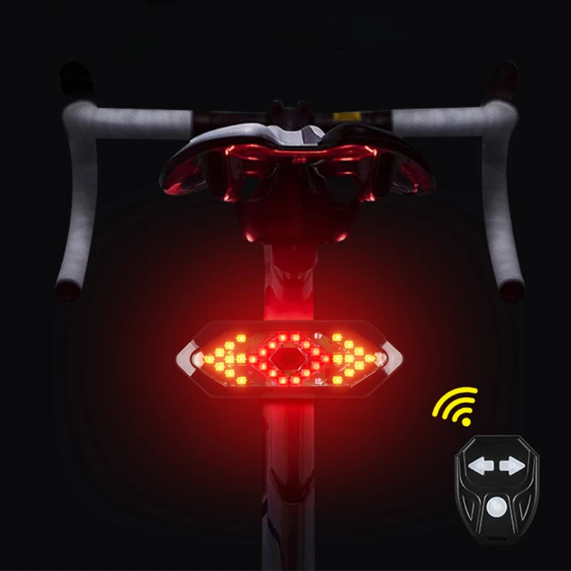 

Factory direct sale smart rear helmet direction bicycle accesories tracker tail light turn signal electric bike, Black
