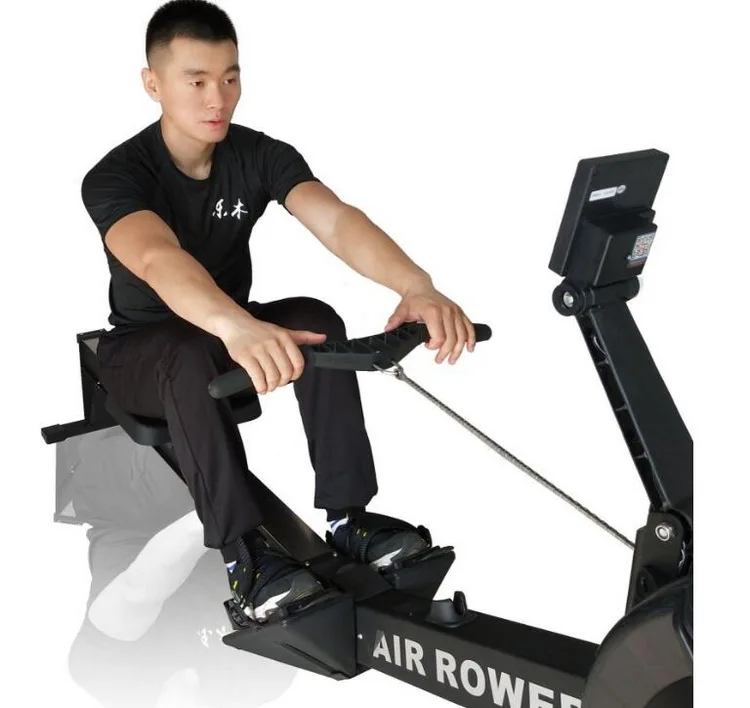 

2020 High Quality Gym Fitness Equipment Cable Row Machine Gym Air Seated Row Machine For Home Wind Resistance Rowing Machine