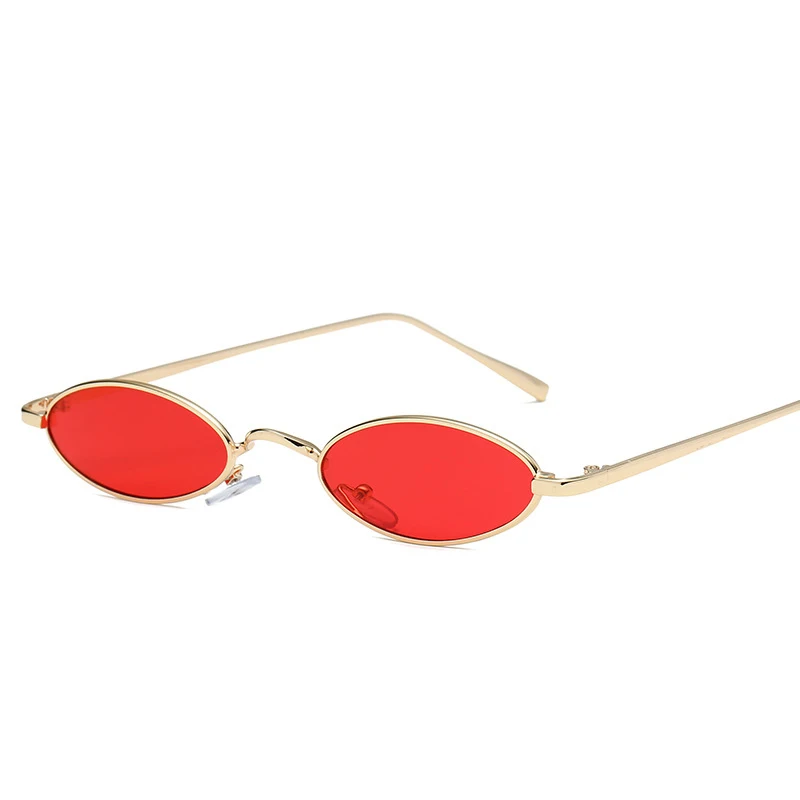

Retro Small Oval Sunglasses Men Women Female Vintage Red Glasses Retro Sunglass Lady Luxury Brand Eyewear