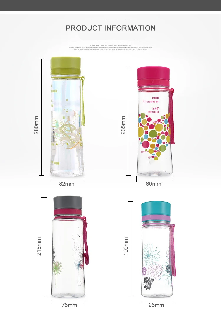 2019 Amazon Hot Selling Tritan Plastic Cup Outdoor Sports Cup Custom Single Layer Plastic Cup