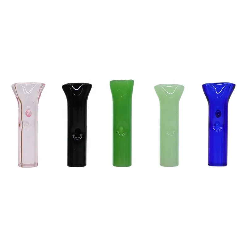 

UKETA cheap blunt rolling paper cone filter cigarette holder recylcling glass blunt tip, Mix colors