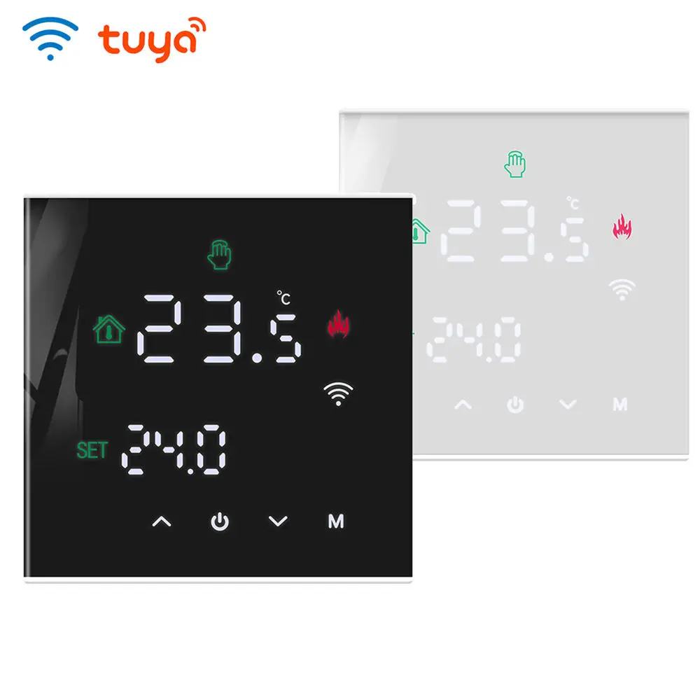 

Russia Hot Sale Tuya Wifi Smart Electric Smart Temperature 16A Wifi Thermostat Floor Heating For Yandex Alice Alexa Google Home