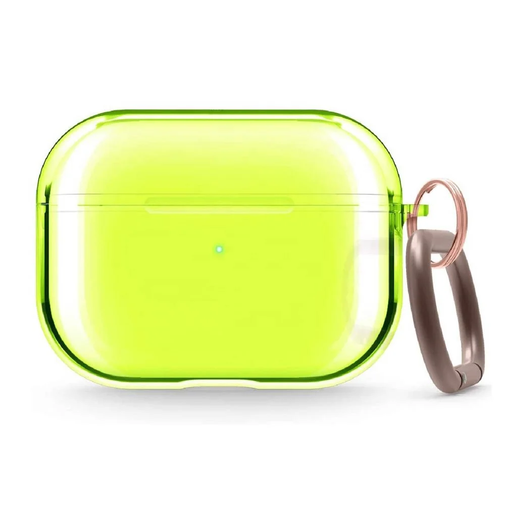 

Wholesale Newest Neon Color TPU Cover Case for Airpod pro, Clear Transparent Cover Case for Apple Airpod Pro, Various colors