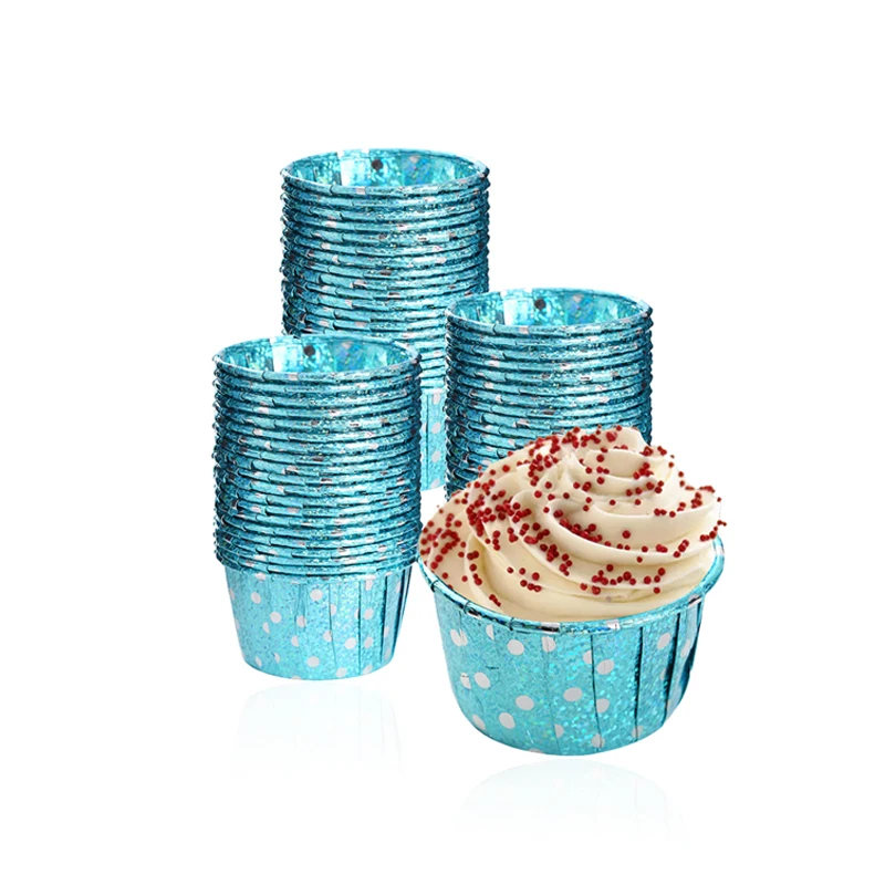 

20 cup cakes paper baking cups Mini home Foil Paper Baking Cupcake Liners