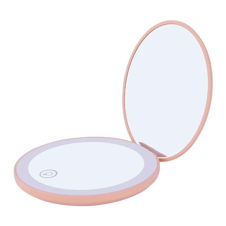 

Folded Two-Sided Magnifying Touch Screen Switch Round Wholesale Personalized Compact Mirrors