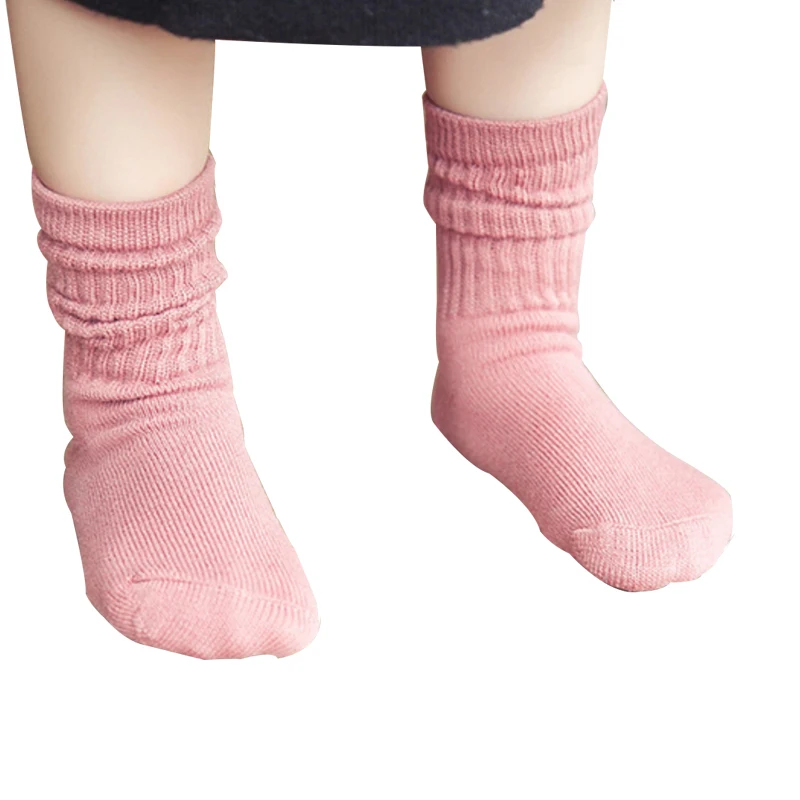 

Wholesale High Rubber Elastic Baby Socks Autumn and Winter Cotton Pile Socks Children's Socks, Custom color