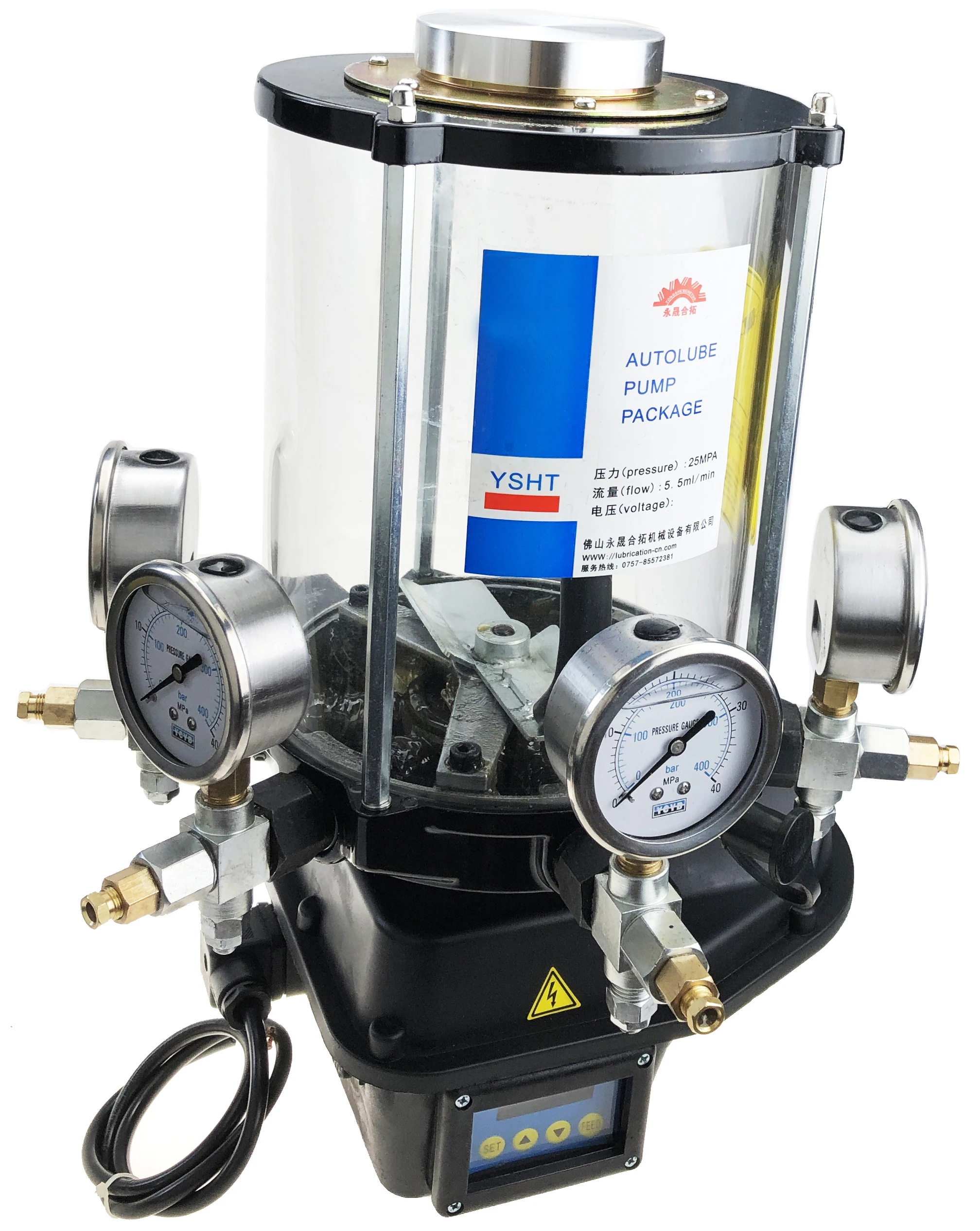 Electric Grease Lubrication Pump Lubricator Oiler Digital Panel 14