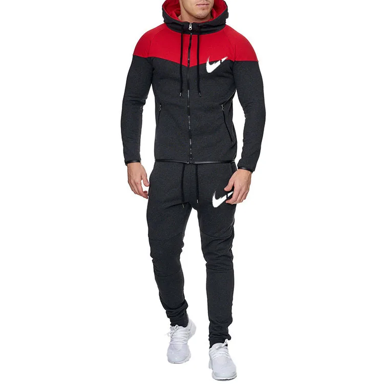 

Wholesale sweatshirt hoodies 2 Piece Sports Gym Mens Jogging Suit Two Piece Sweat Suits Tracksuit men sports tracksuit, Custom color