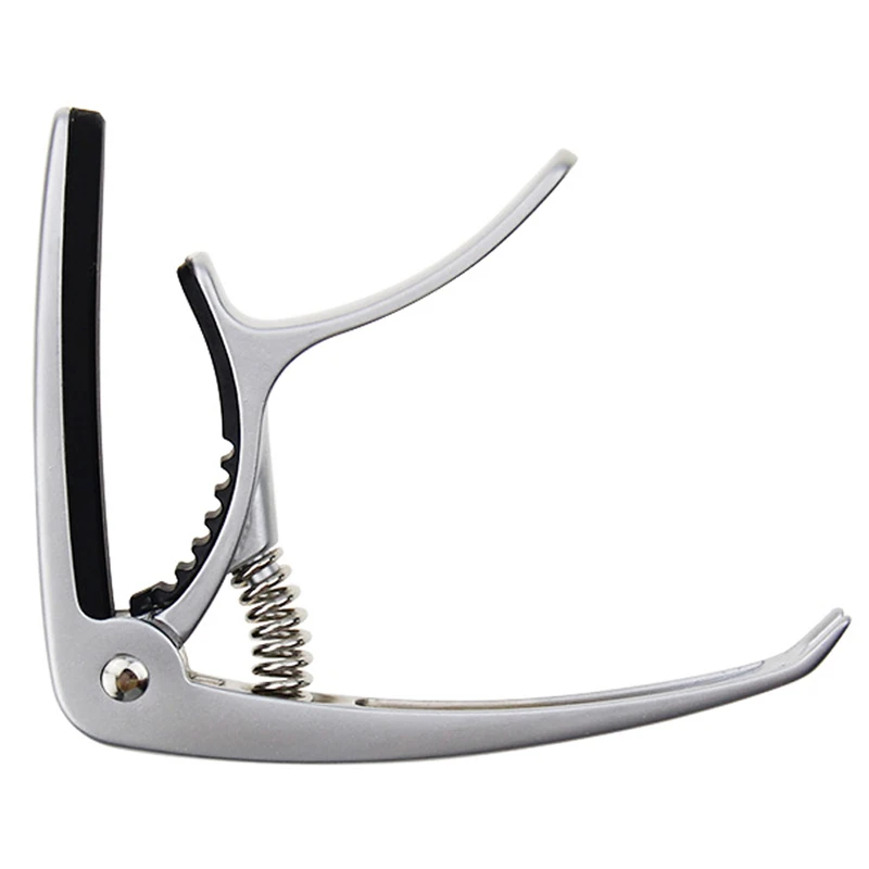 

High Quality Guitar Capo Tuner Wholesale Metal Capo Zinc Alloy Capo For Acoustic Guitar, Silver/black