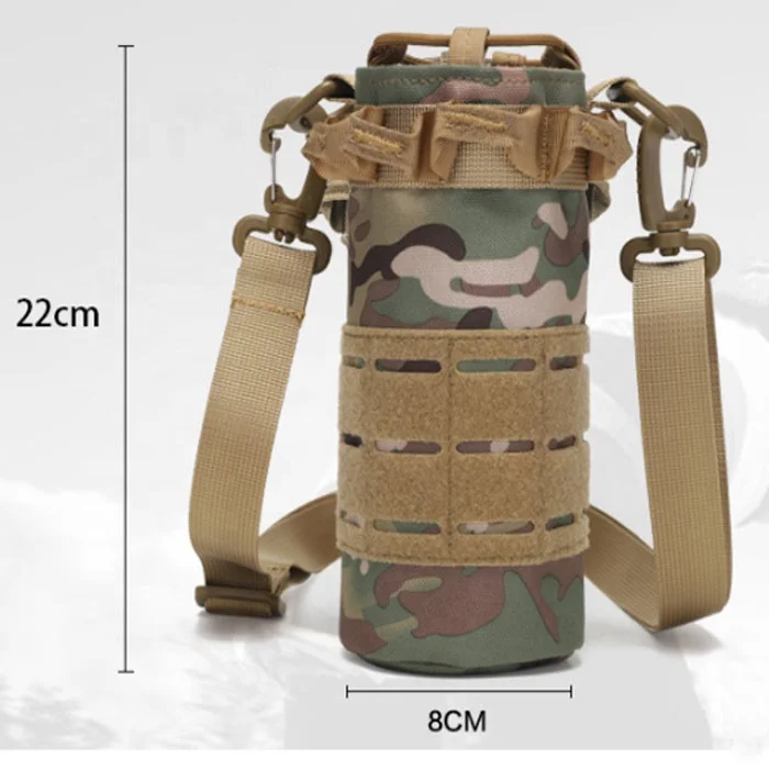 

1000D Waterproof Outdoor Riding Cycling Bike Tactical One Shoulder Molle Water Bottle Holder Satchel Waist Bag