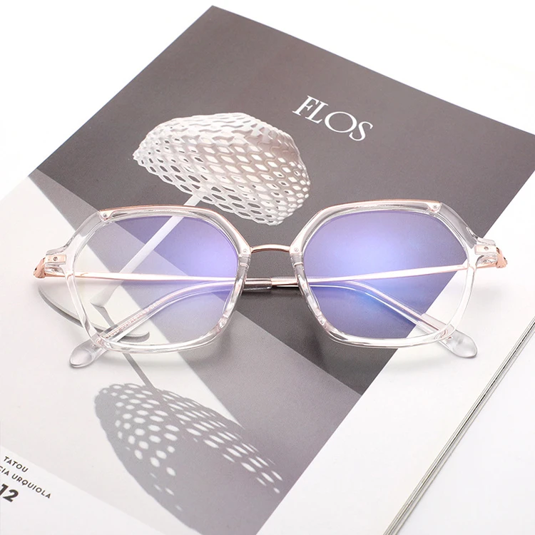 

2021 New Fashion Trend Simple Anti-blue Light Men Women TR90 Optical Glasses