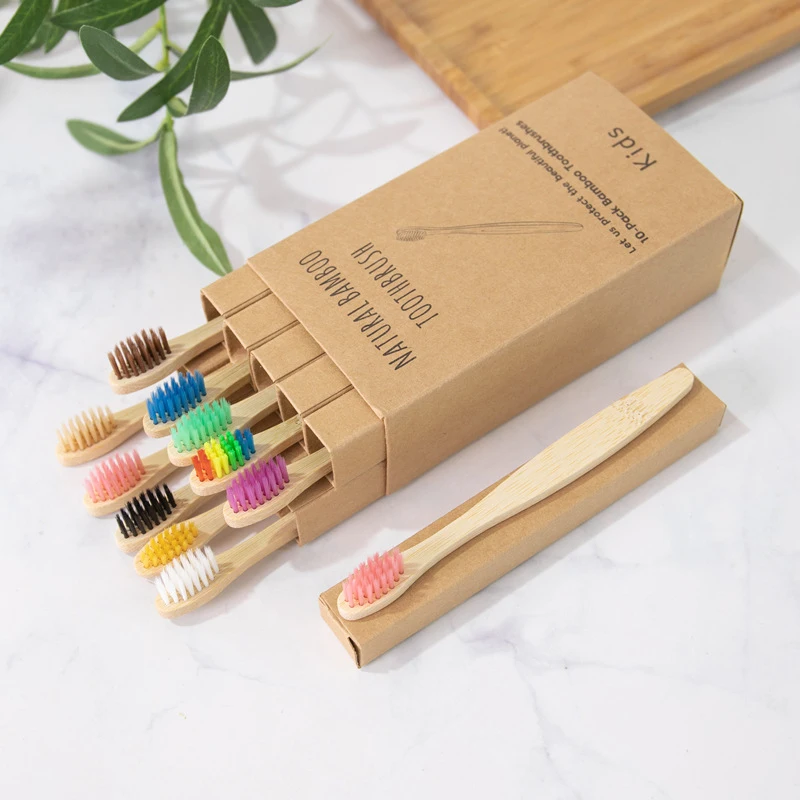 

Eco friendly custom soft bristle organic kids high quality personalized biodegradable bamboo charcoal toothbrush for kids, White, gray, brown, black, color ect.