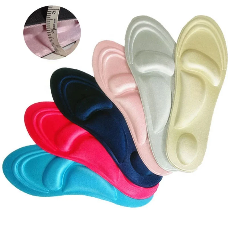

4D Stretch Breathable Deodorant Running Cushion Insoles For Feet Man Women Insoles For Shoes Sole Orthopedic Pad Memory Foam