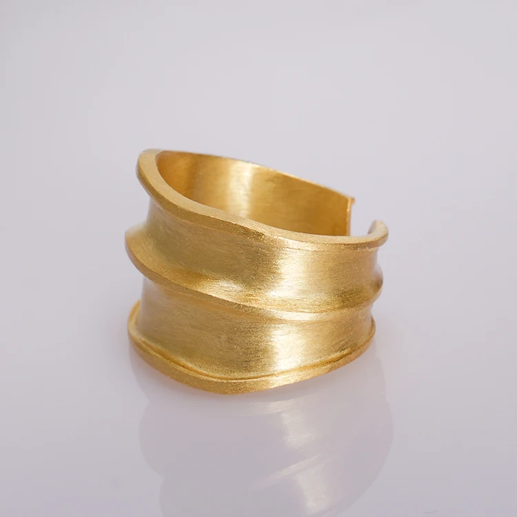 

S925 sterling silver ring simple wide face brushed individual silver ring, Mixed colors