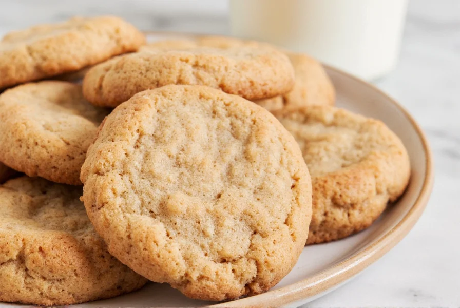 Perfectly baked cinnamon sugar cookies with crackled surface on parchment paper, golden brown edges, soft center, cinnamon sugar coating visible