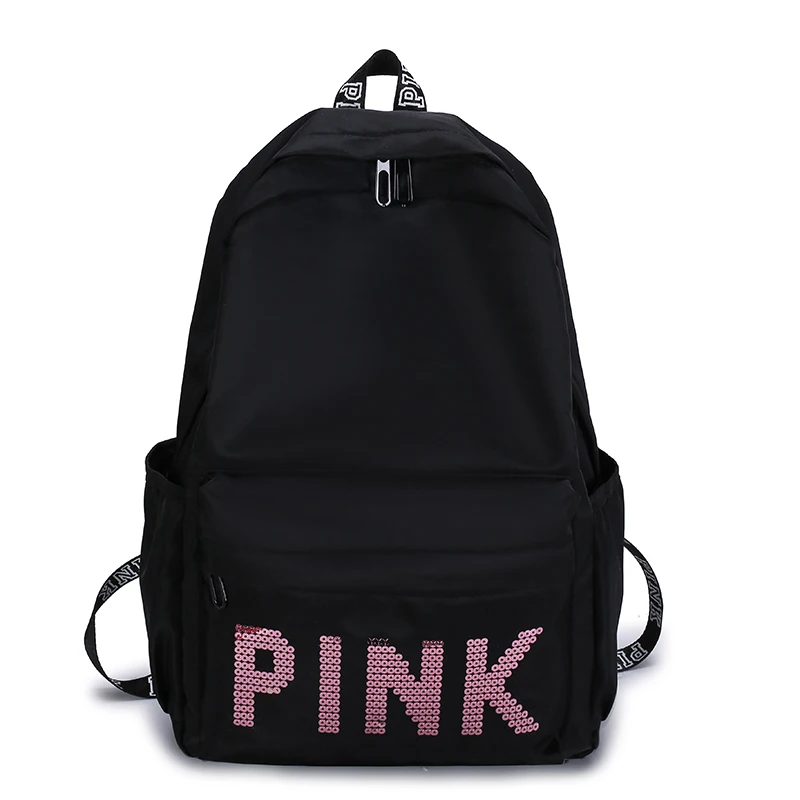 

Wholesale cute sequins student shoulder bag for girls fashion outdoor sport backpack with laptop compartment school book bag, Pink, orange, black, rose red, grey, navy