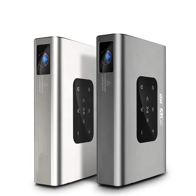 

Salange X5 DLP Projector Smart Android 2+32G 4K Portable Mini Projector For Home Theater System Proyector, White/black