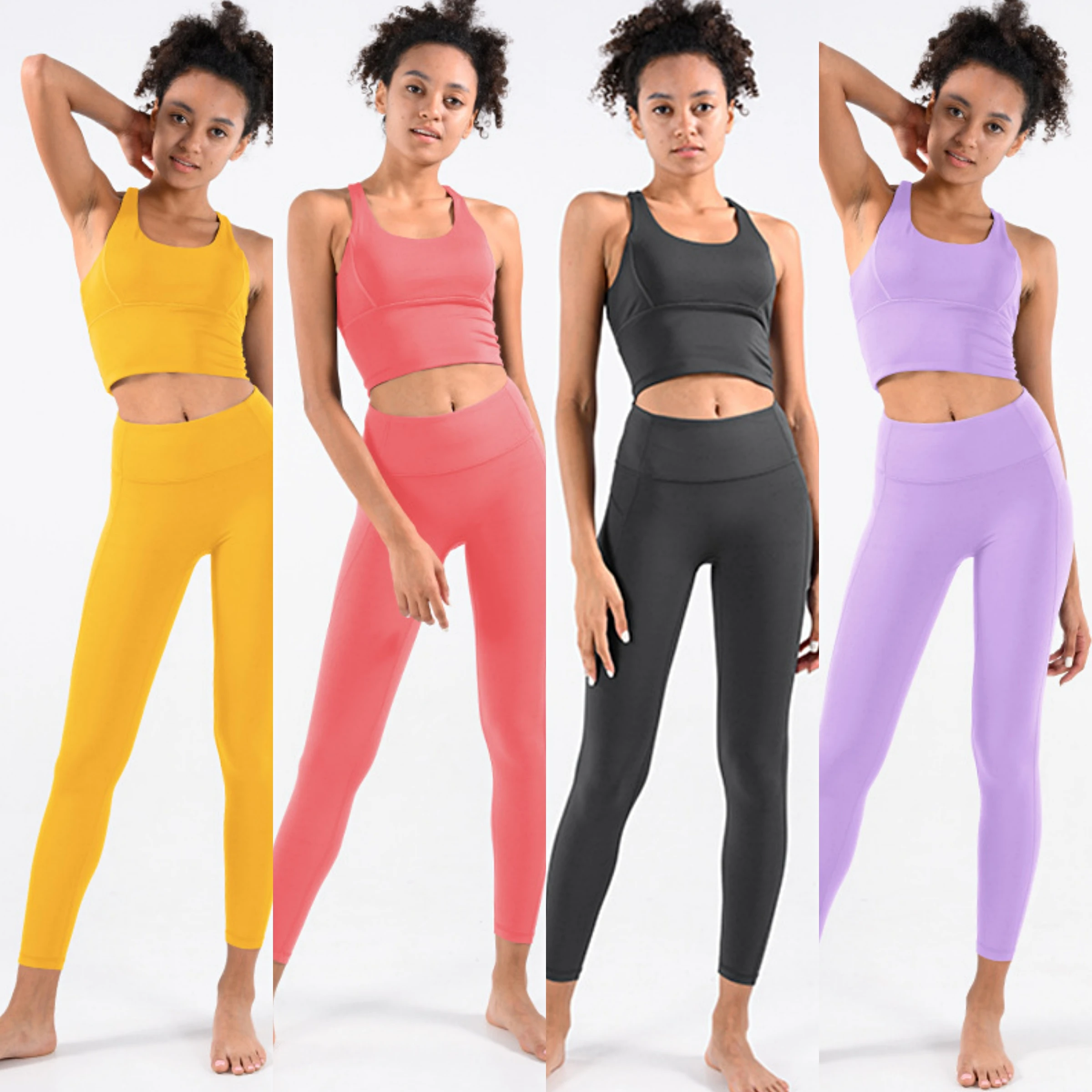 

BBSY8823 yoga wholesale push up sports bra and tight leggings set fitness yoga women sportswear fitness clothing set