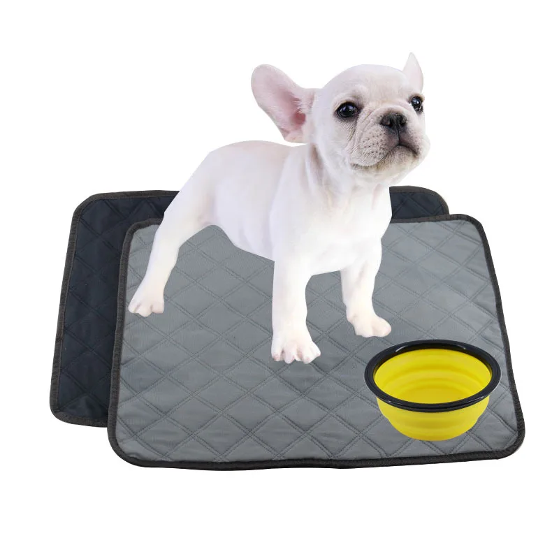 

Reusable Washable Waterproof Printed Dog Paws Pee Pads Puppy Training Toilet Wee Pee Pad