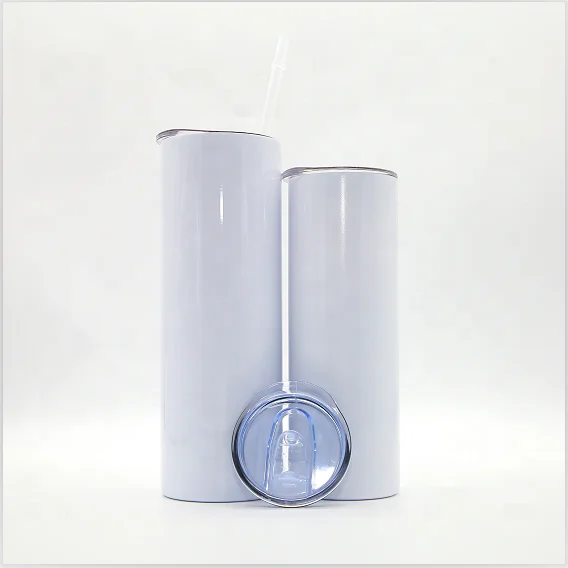 

USA warehouse 20 oz stainless steel sublimation blanks straight tumbler vacuum insulated tumbler with straw