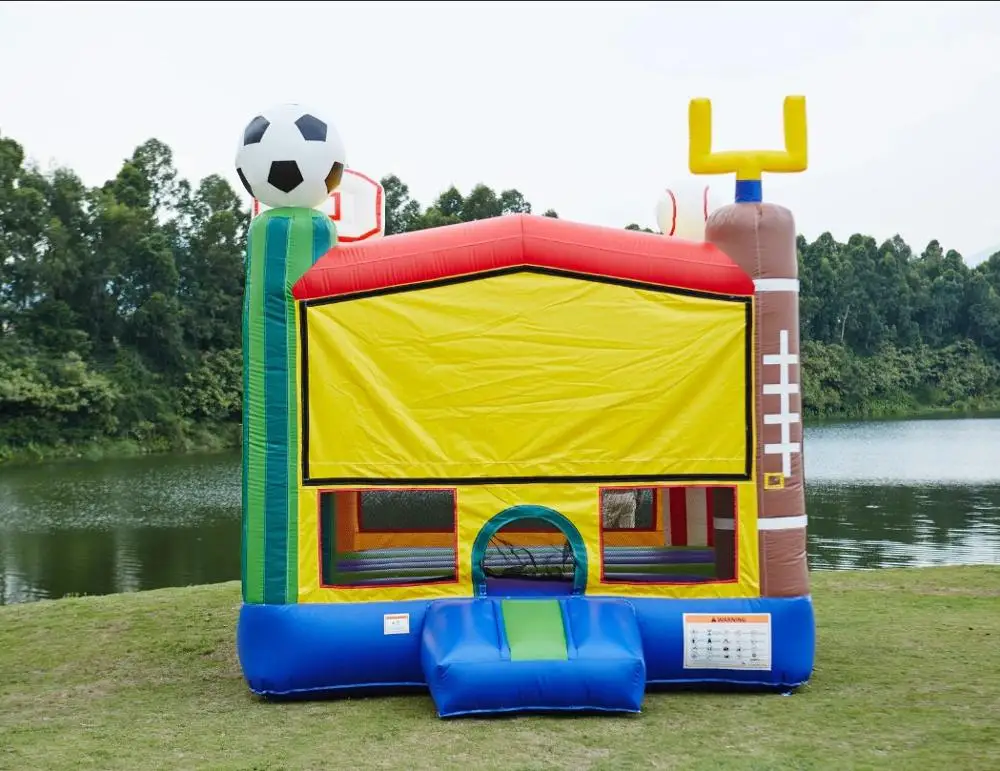 
Commercial wholesale football noraml inflatable bouncer castle bouncy park for kids 