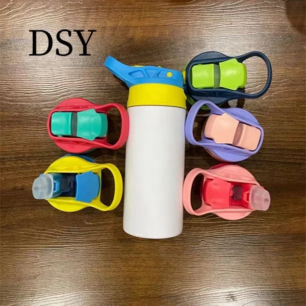 

USA warehouse in stock Totally straight 12oz Insulated 304 stainless steel sublimation Blanks Kids girl sippy Water Bottle