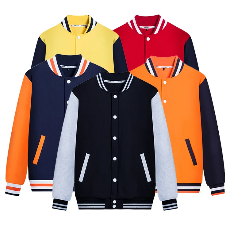 

Baseball Unisex Letterman Jacket Custom LOGO Embroidery Men Slim Fit Blank Twill Varsity Jacket, Customized color