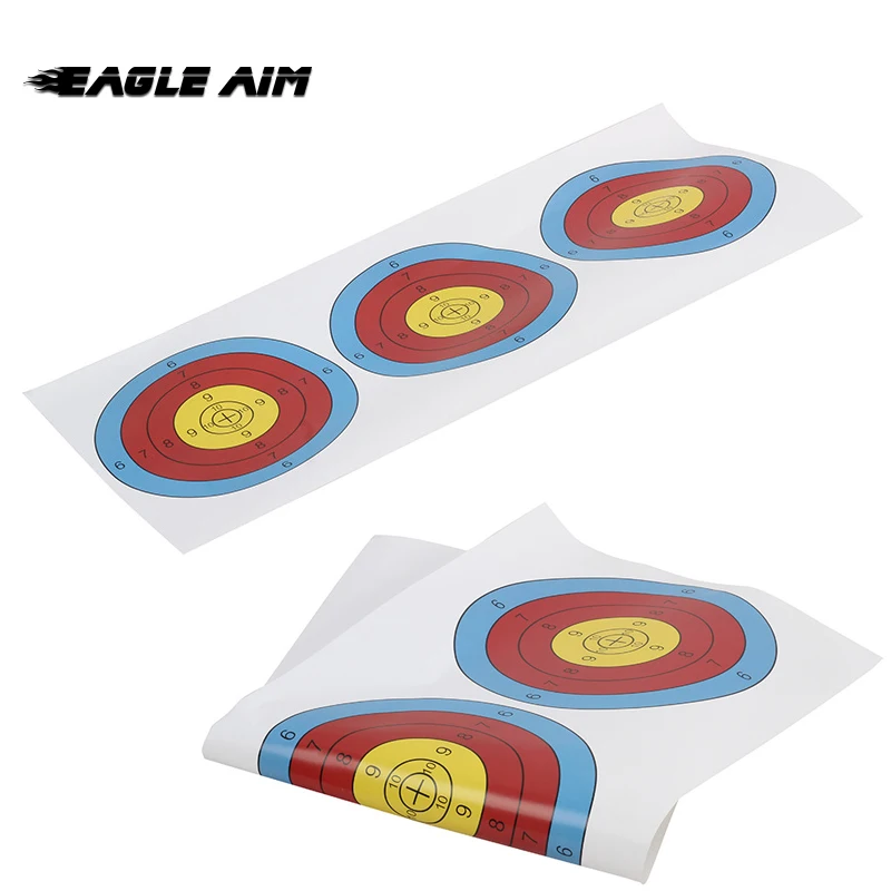 

Bow and Arrow 3pcs Diameter 40cm Full Ring Archery Target Paper for Hunting Archery Training Accessories