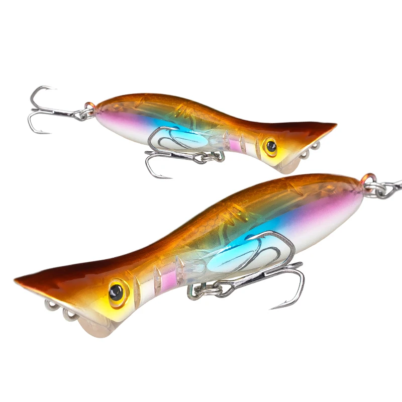 

Kingdom Whopper Popper Fishing Lures 95mm 115mm 135MM Floating & Sinking Hard Baits Long Casting Pencil Lure Popper Wobblers, 6 colors